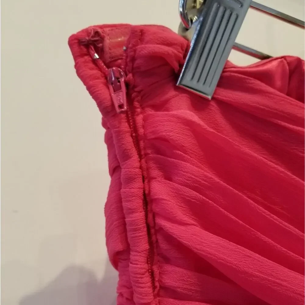 H&M Pink Strapless‎ Dress Hot Pink Party Dress Size 6